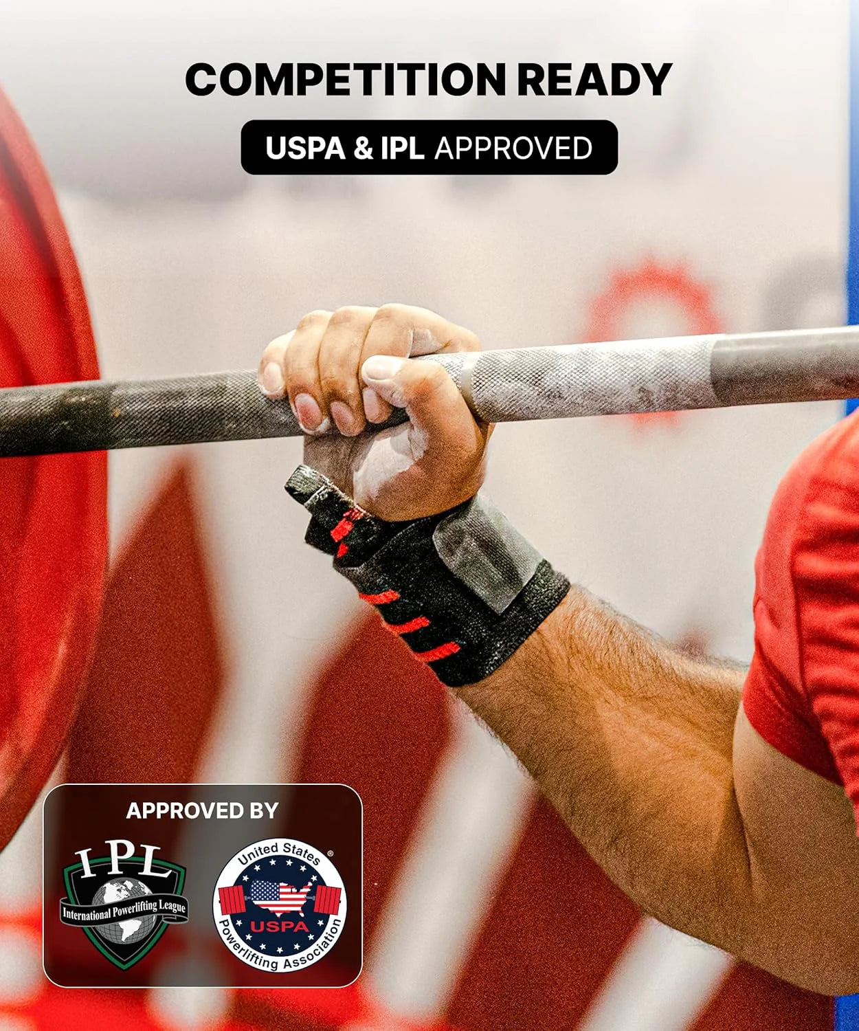 Unleash Your Strength with Dmoose 18" Heavy Duty Wrist Wraps - Pain Relief & Ultimate Support for Weightlifting, USPA Approved for All Athletes