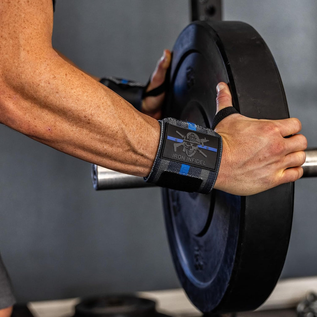 Wrist Wraps for Weightlifting - 18" Heavy Duty Support for Working Out, Gym Accessories for Men - Use for Lifting, Crossfit, Fitness, Exercise, Bench Press, Powerlifting