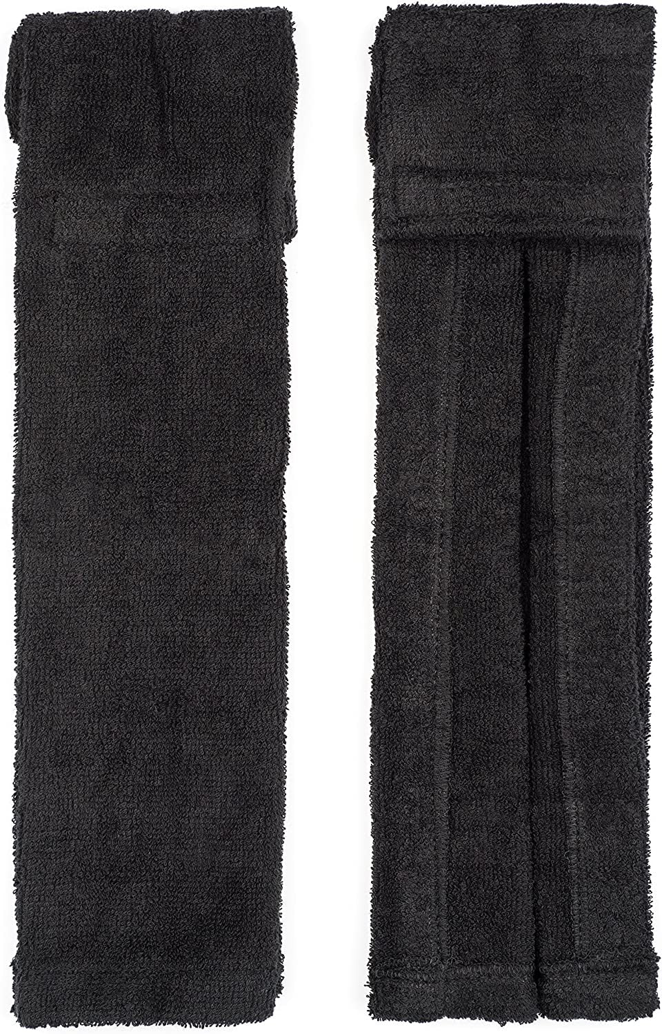 Football Towel, Pure Cotton Quarterback Football Field Towel with Hook & Loop Closure, Sports Towels for Sweat & Maintaining Grip, Versatile for Gym, Yoga, Youthful, Black