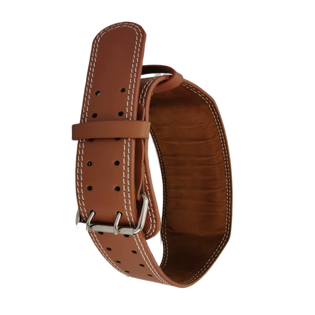 Waist Support Sports Safety Belt Protection Fitness Deep Squat Hard Pull Weightlifting Belt PU Leather Fitness Belt Protection